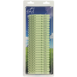 Crotalii pentru oi si capre 101-200 , verde (109922108)