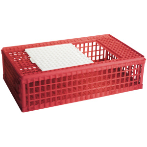 Cusca din plastic pentru transport pui 28 cm cu usa laterala (590021)