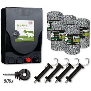 Pachet kit gard electric , 8.2 J , 5000 m , 12+230 V , fir 3 lite