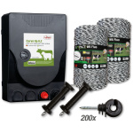 Pachet kit gard electric , 8.2 J , 2000 m , 12+230 V , fir 6 lite - imagine 1